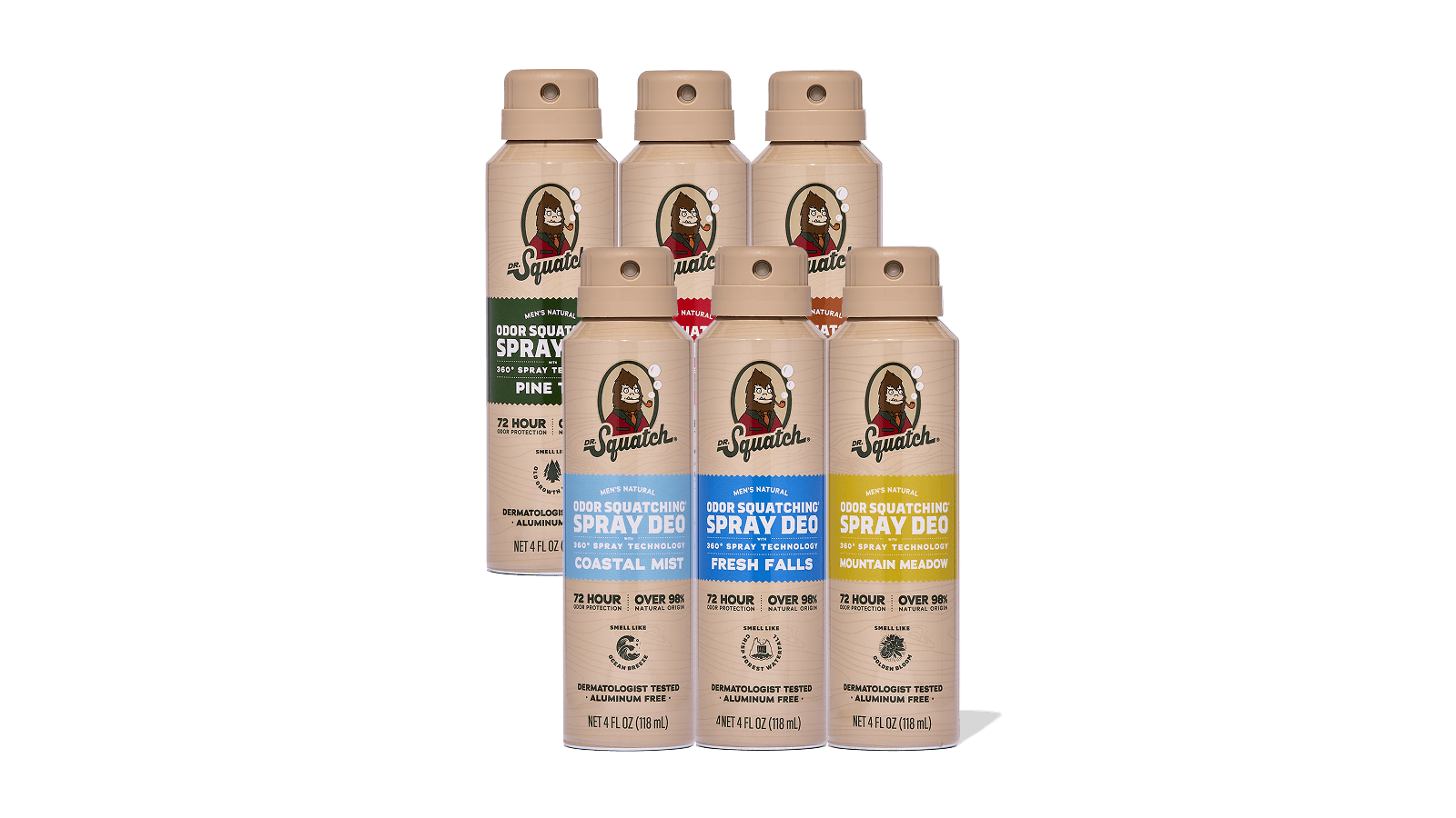 Spray Deodorant 6-Pack - Gift Ready