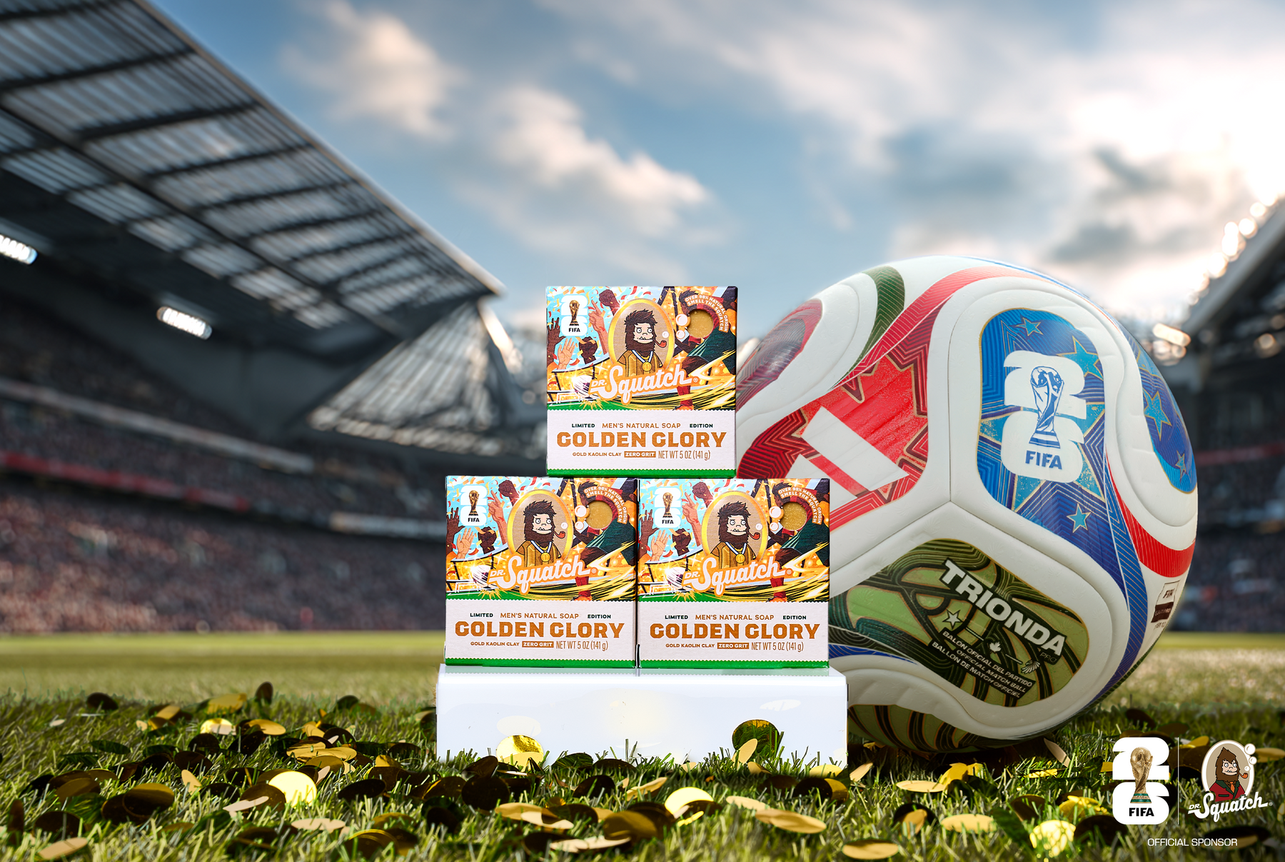 FIFA Golden Glory 3-Pack Bar Soap Bundle - Fresh Rotation