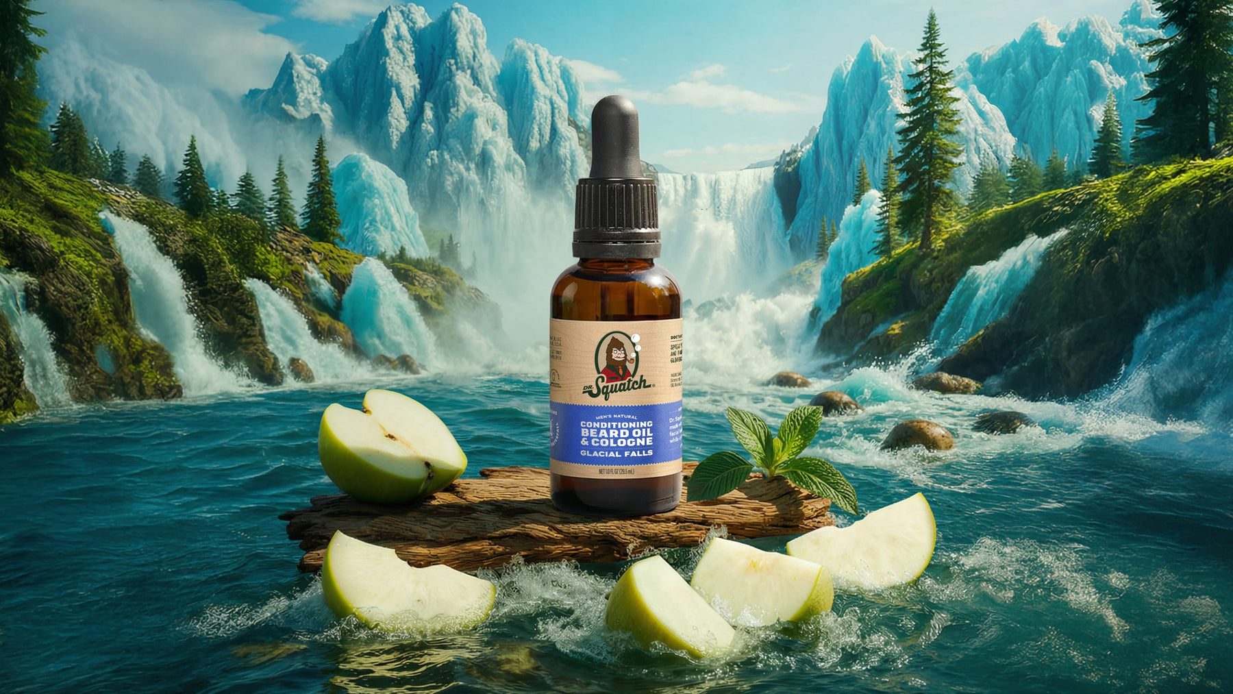 Conditioning Beard Oil & Cologne Glacial Falls - Daily Evening Signature