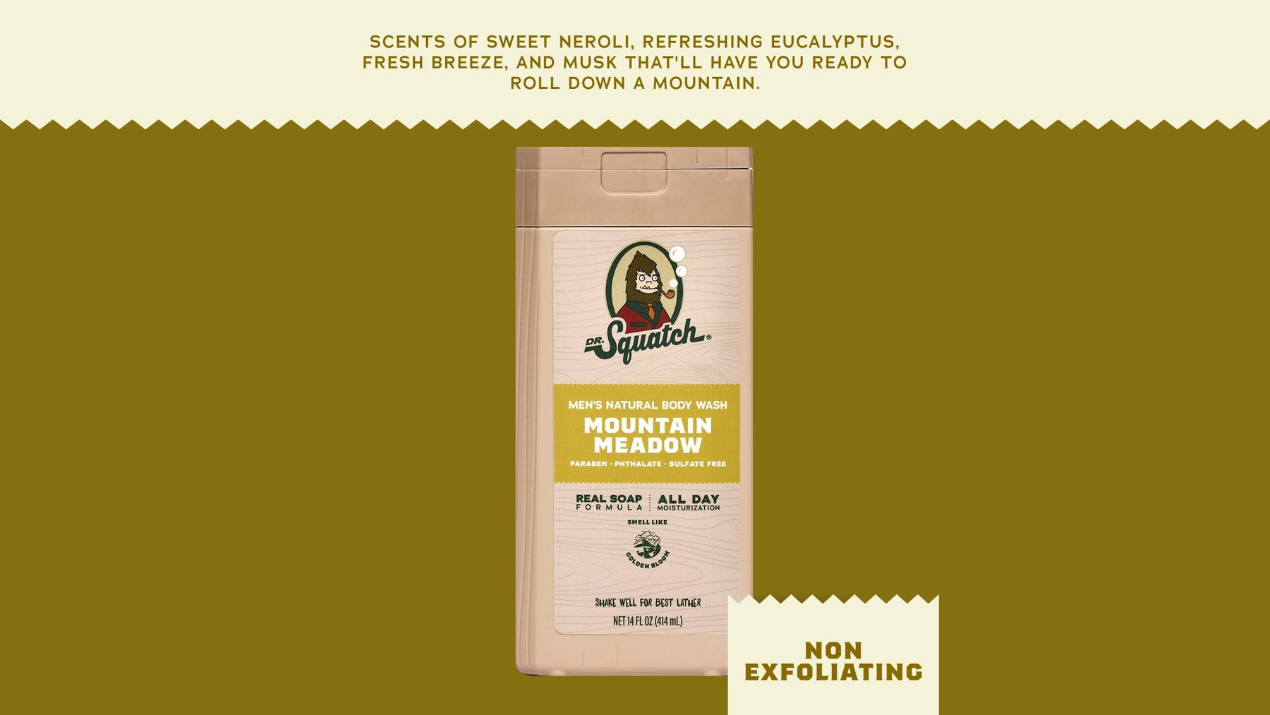 14 oz Mountain Meadow Body Wash - Rugged Trail Bar