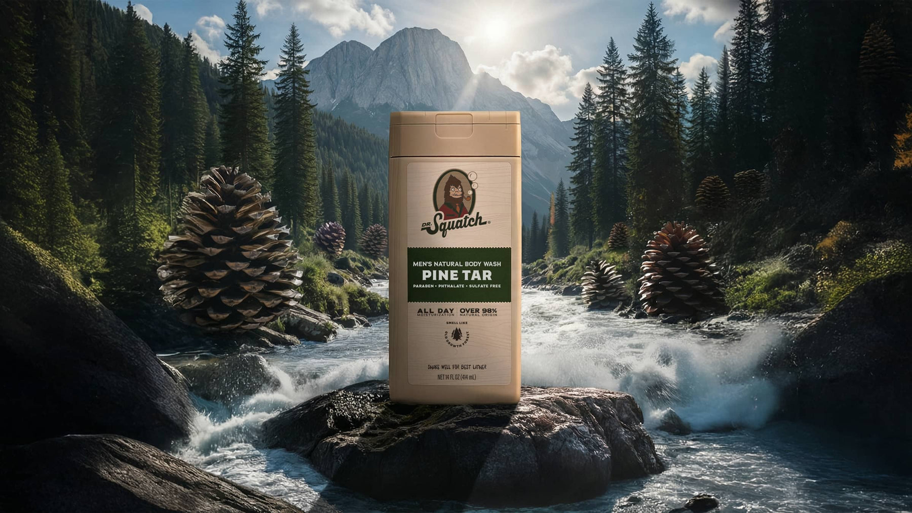 14 oz Pine Tar Body Wash - Daily Fresh Bar