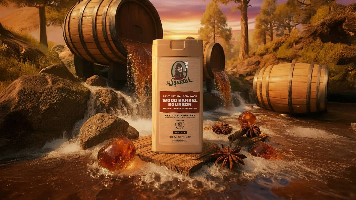 14 oz Wood Barrel Bourbon Body Wash - Daily Soft