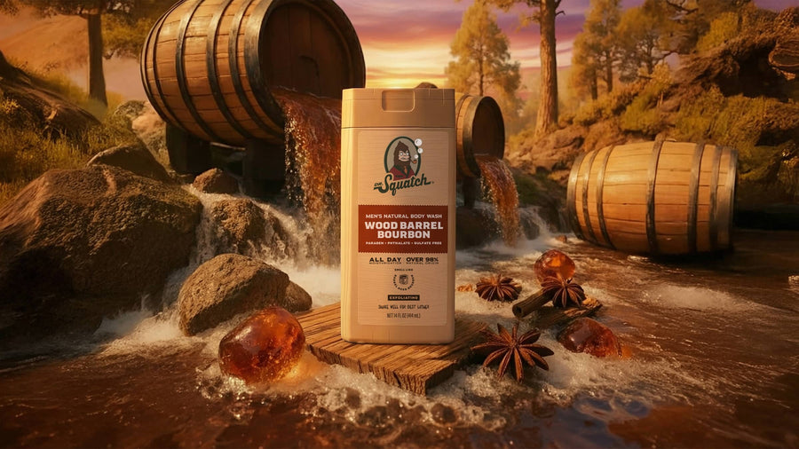 14 oz Wood Barrel Bourbon Body Wash - Daily Soft