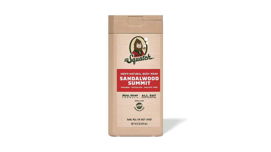 14 oz Sandalwood Summit Body Wash - Rugged Trail Start