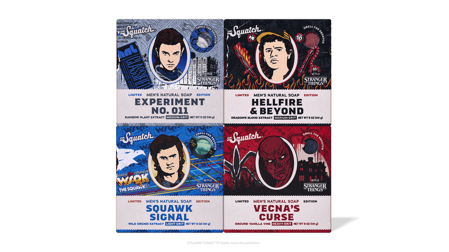 Stranger Things 4-Pack - Fresh Lather