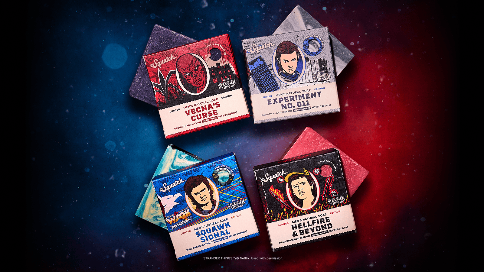 Stranger Things 4-Pack - Fresh Lather
