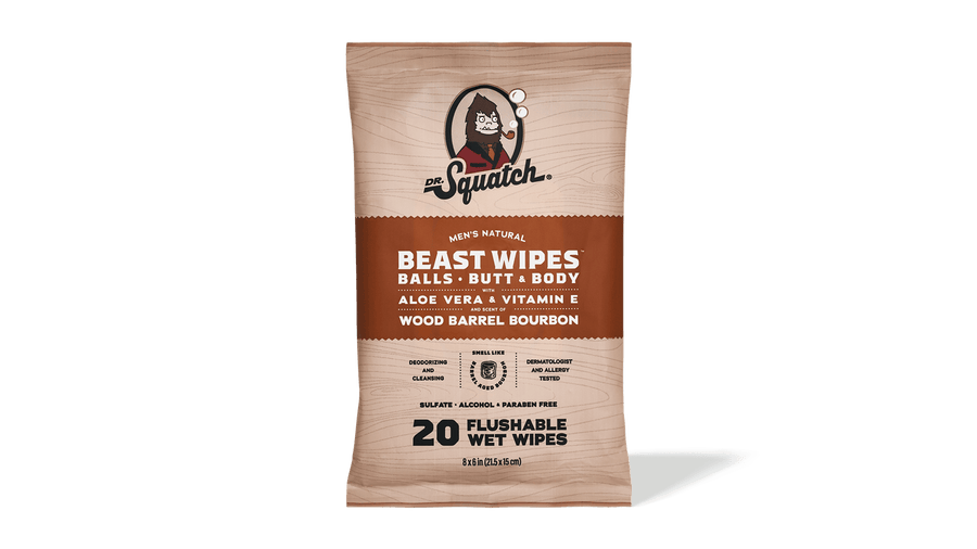 Wood Barrel Bourbon Wipes - Pocket Clean